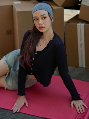SEA Alessia Gather Edge Cardigan