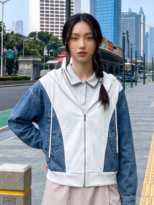 JR NRC Hoodie Denim Combi Jacket