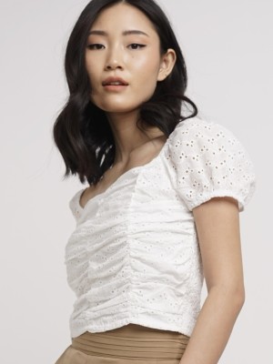 HG Gathered Square Neck Top