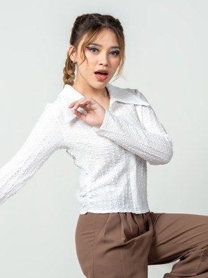 Anneth Sand Textured Shirt