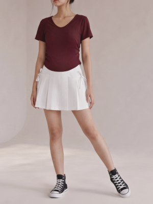 JR CORE Soft Ties Pleats Skort