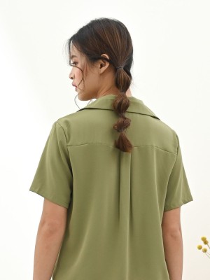 Overlap Collar Shirt