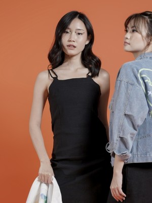 ER Spaghetti strap mini dress