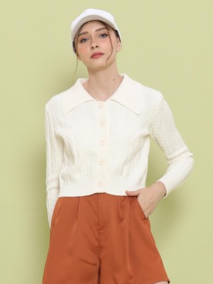 Front Pinched Silk Blend Short