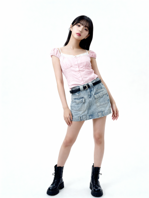 JR Reverse Denim Skort