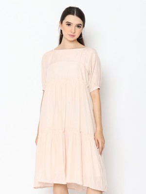 Cottage Core Square Neck Loose Dress