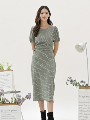 martha printed dress