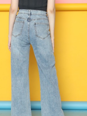 Wide Leg Light Denim