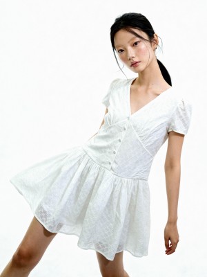 Stella Embroidery Mini Dress
