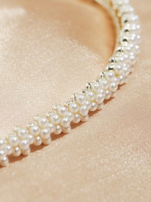 Faux Pearl Gold Plated Hairband