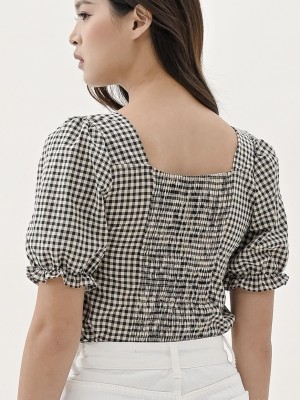 Olivia Checkered Top