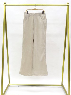 wide leg suede pants