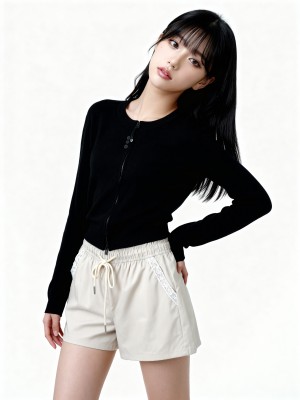 JR Ellen Zip Up Knit Cardigan