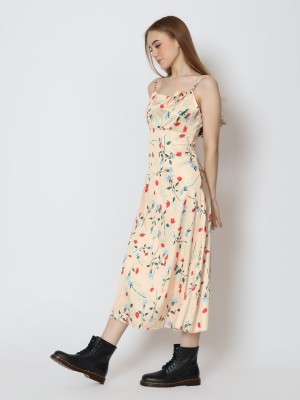 BFP Whitley satin print dress