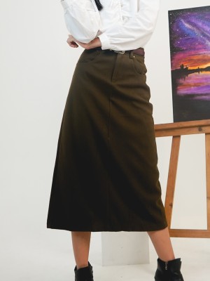 PT Allen Midi Suede Skirt RO1