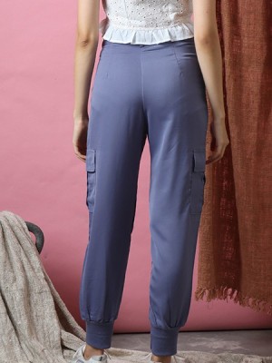 Satin Cargo Pants