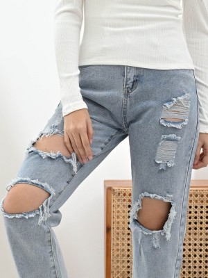 Ripped Boyfriend Denim