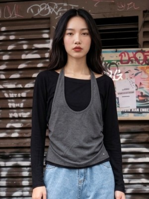 JR NRC Off Shouder And Halter Combi Tee