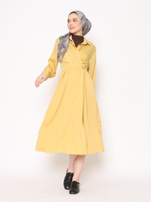 ANF Overlap Collar Dress