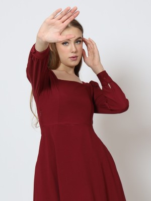 BFP HG Red Midi Dress