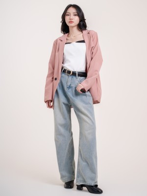 SMARTEN Wide Leg Trousers Denim Jeans OB