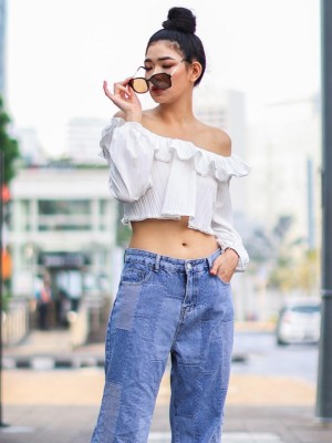 Off Shoulder Ruffles Top