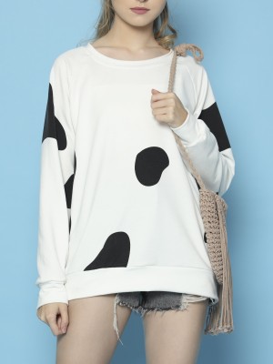 Cimory-Cow's Print Sweater
