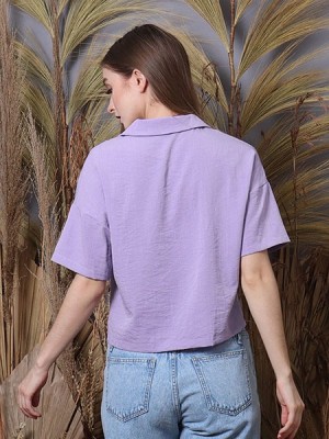 Cottage Core Semi Crop Shirt 