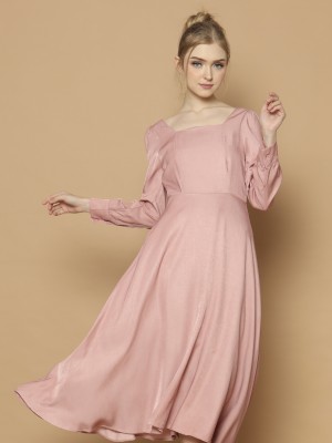 CH21 Long Sleeves Midi Dress