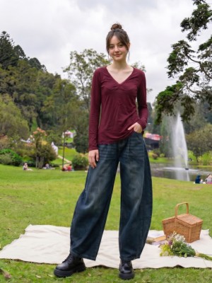 JR PG 2 Way Wear Wide Leg And Barrel Denim Jeans