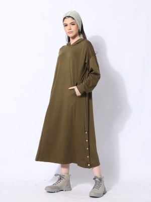 Ramadhan Moon Hoodie Maxi Dress