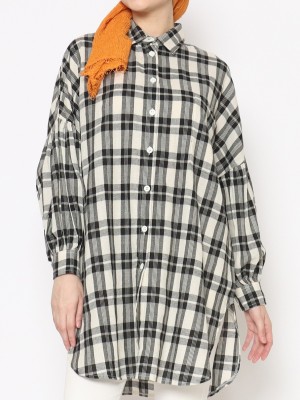 ANF Oversize Checkered Shirt