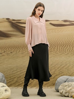 EID4 Kalima Satin Maxi Skirt