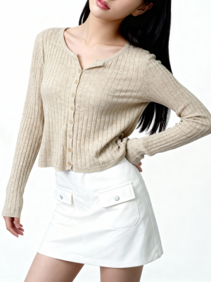00 JR Suede Double Front Pocket Skort RO2