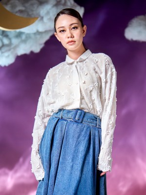 WW ELITE Asra 3D Flower Embroidery Shirt