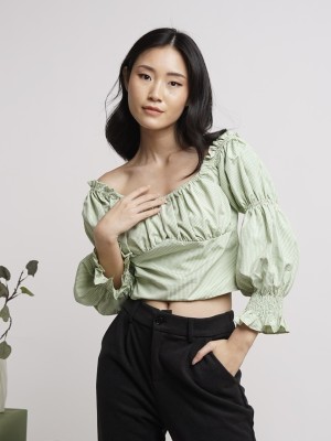 HG Off Shoulder Gingham Top