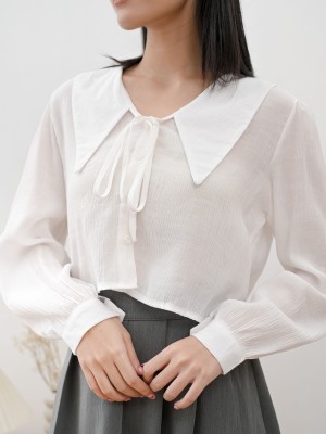 Alda Wide Collar Shirt