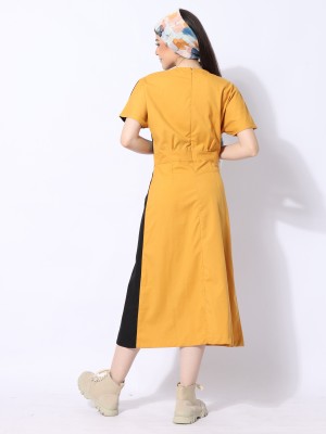 Ramadhan Moon Panel Overlap Dress