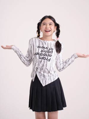 JR CORE DITOX Quinn Pleats Elastic Waist Skort