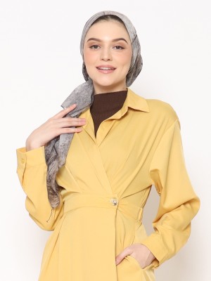 ANF Overlap Collar Dress