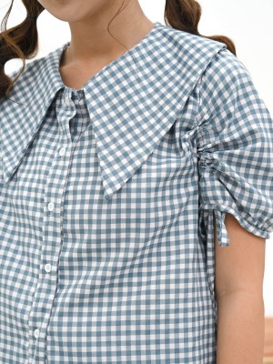 Sleeves Drawstring Shirt