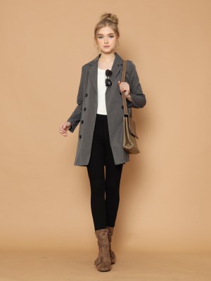 Double Button Long Blazer