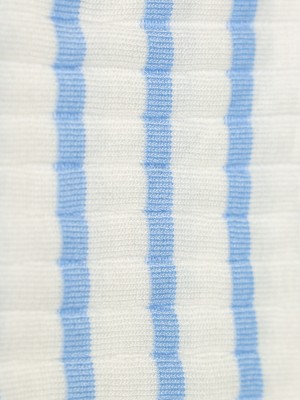 Youth Stripe Knitted Polo Tee RO1