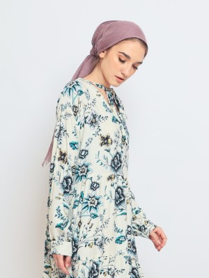 Flower Print Loose Dress