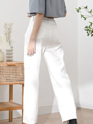Anya Cargo White Denim