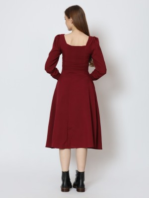 BFP HG Red Midi Dress