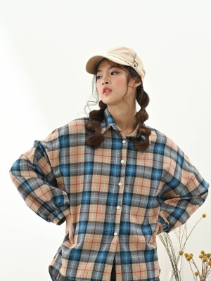 TM Oversize Checkered Shirt