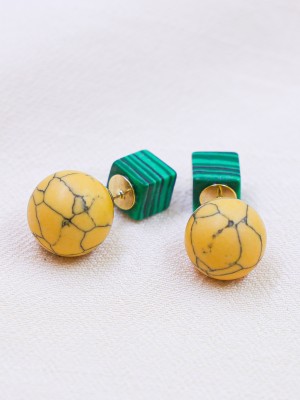 2 Ways Wear Colored Like Ceramic Earrings