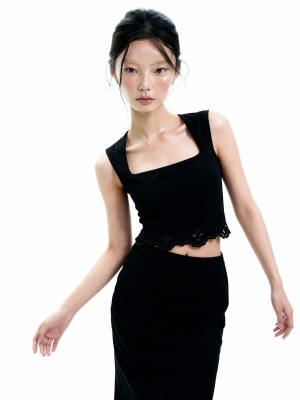 Jolly 2 pcs Set Laser Cut Top and Skirt