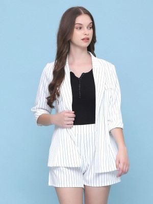 2PCS Set Stripes blazer and short